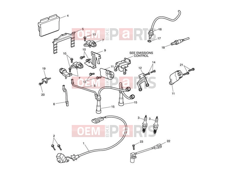 Triumph 2012 SCRAMBLER EFI Ignition System