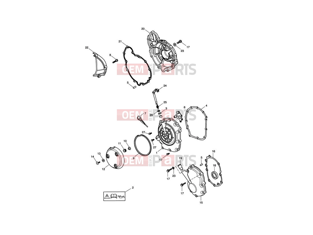 Triumph 2000 TT600 Engine Covers
