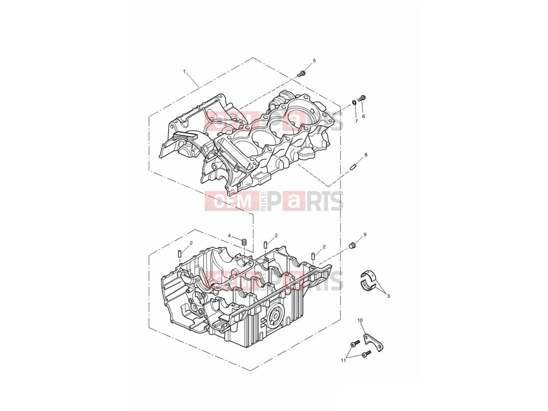 Triumph 2003 TT600 Crankcase