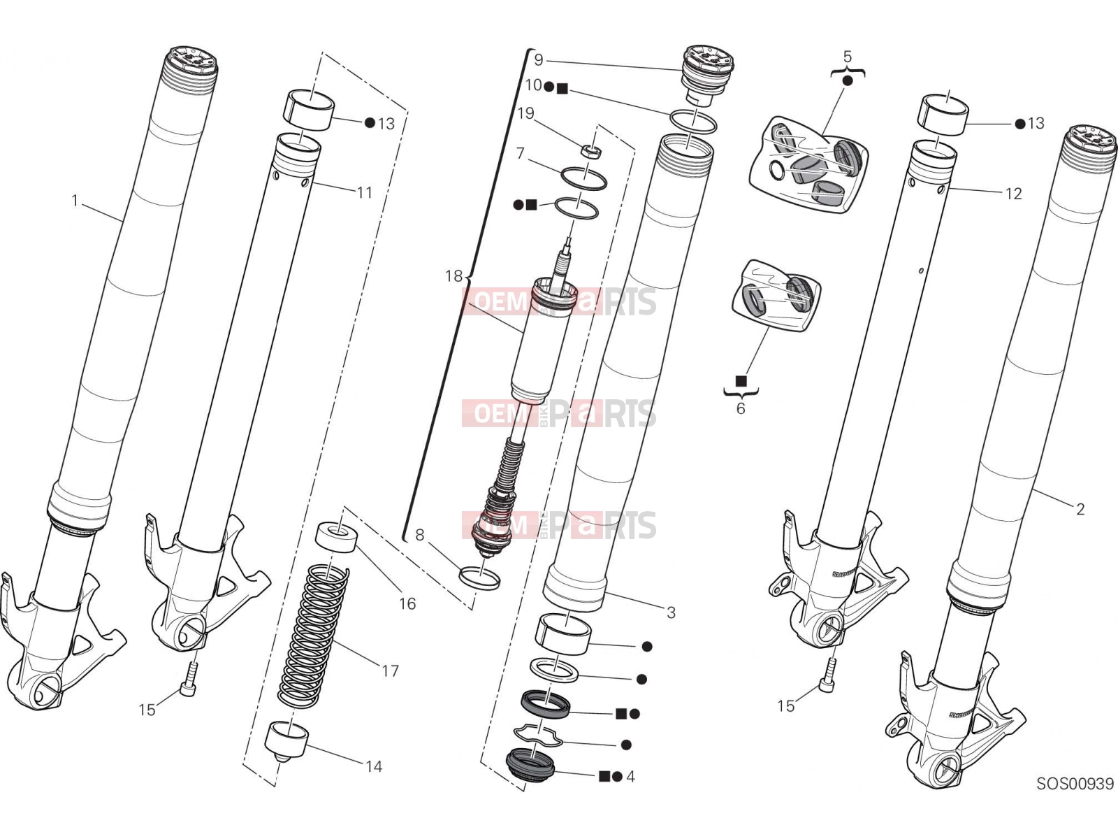 DUCATI 2022 Panigale V4 FRONT FORK