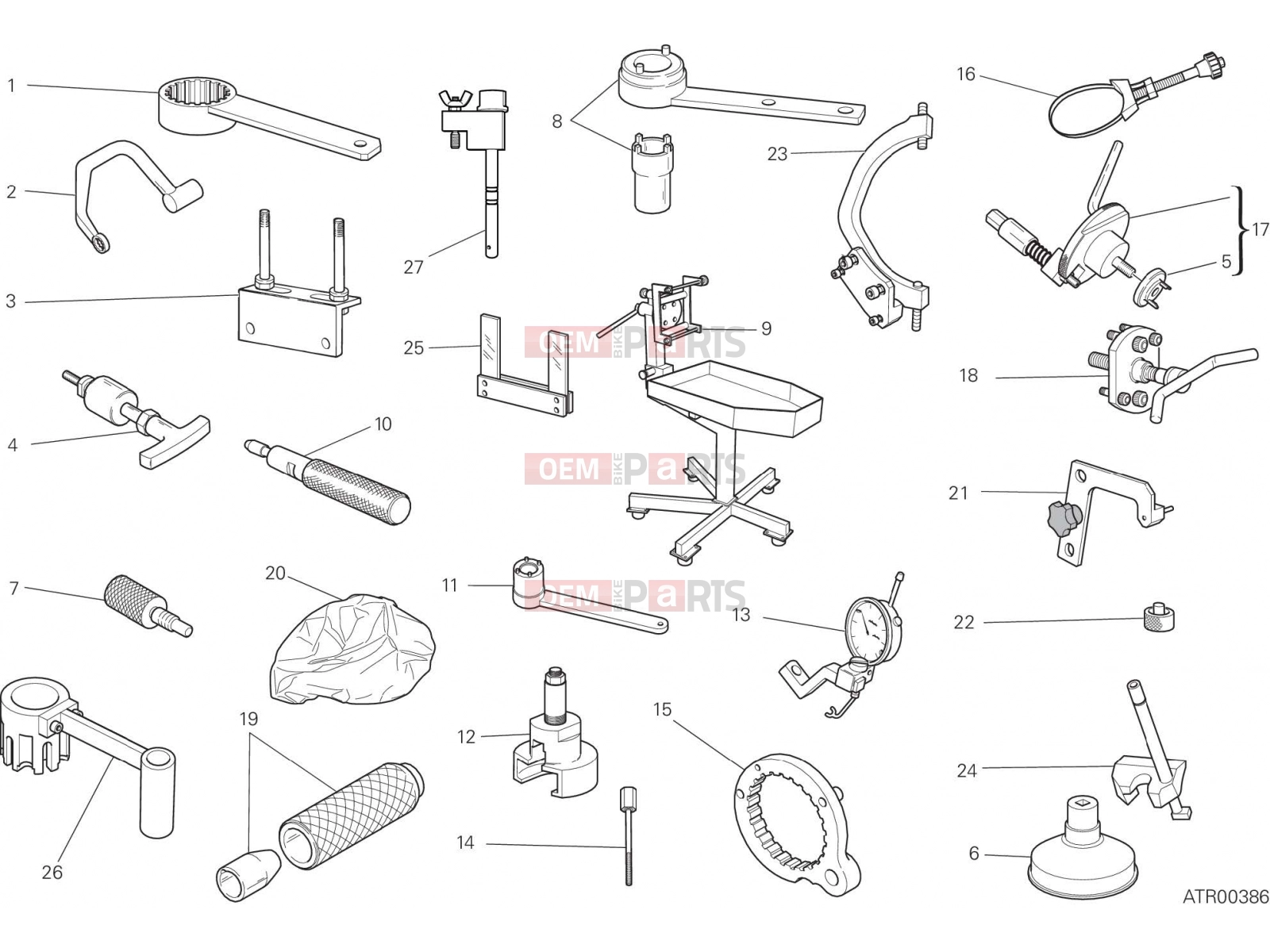 DUCATI 2022 Scrambler Icon Dark WORKSHOP SERVICE TOOLS, ENGINE [MOD:SCR800DK]