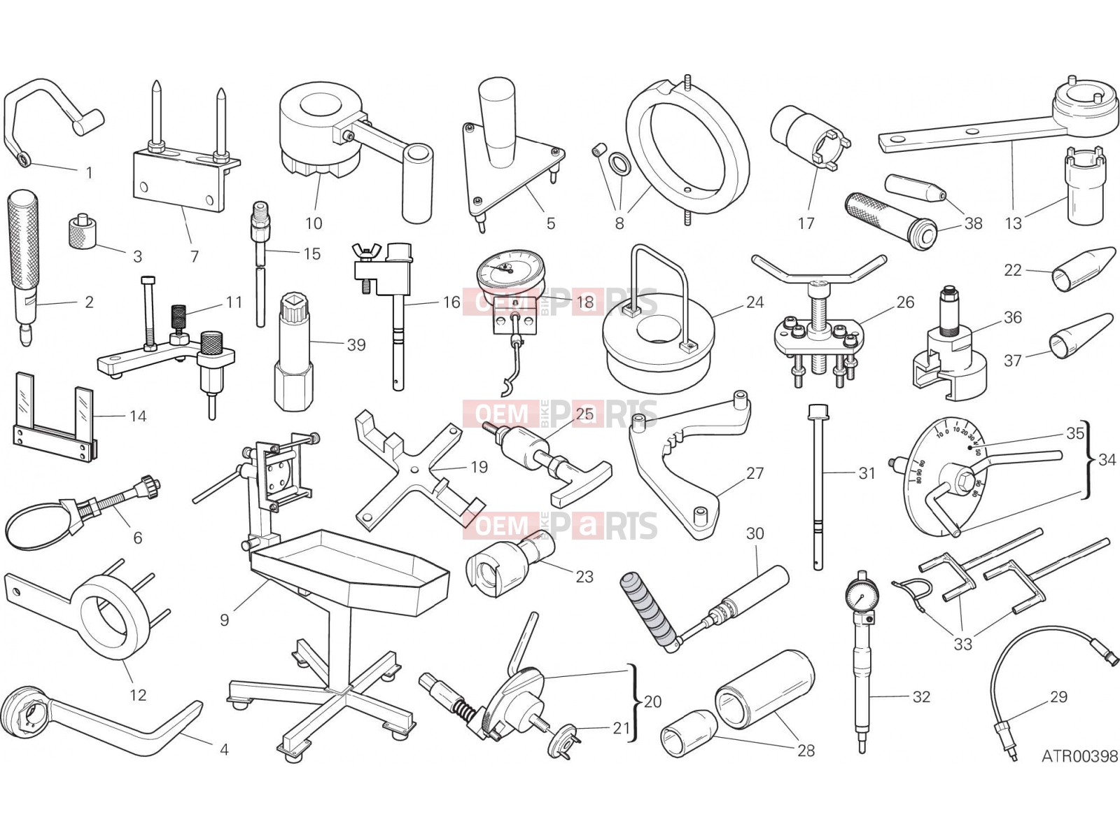 DUCATI 2022 XDiavel Dark WORKSHOP SERVICE TOOLS, ENGINE
