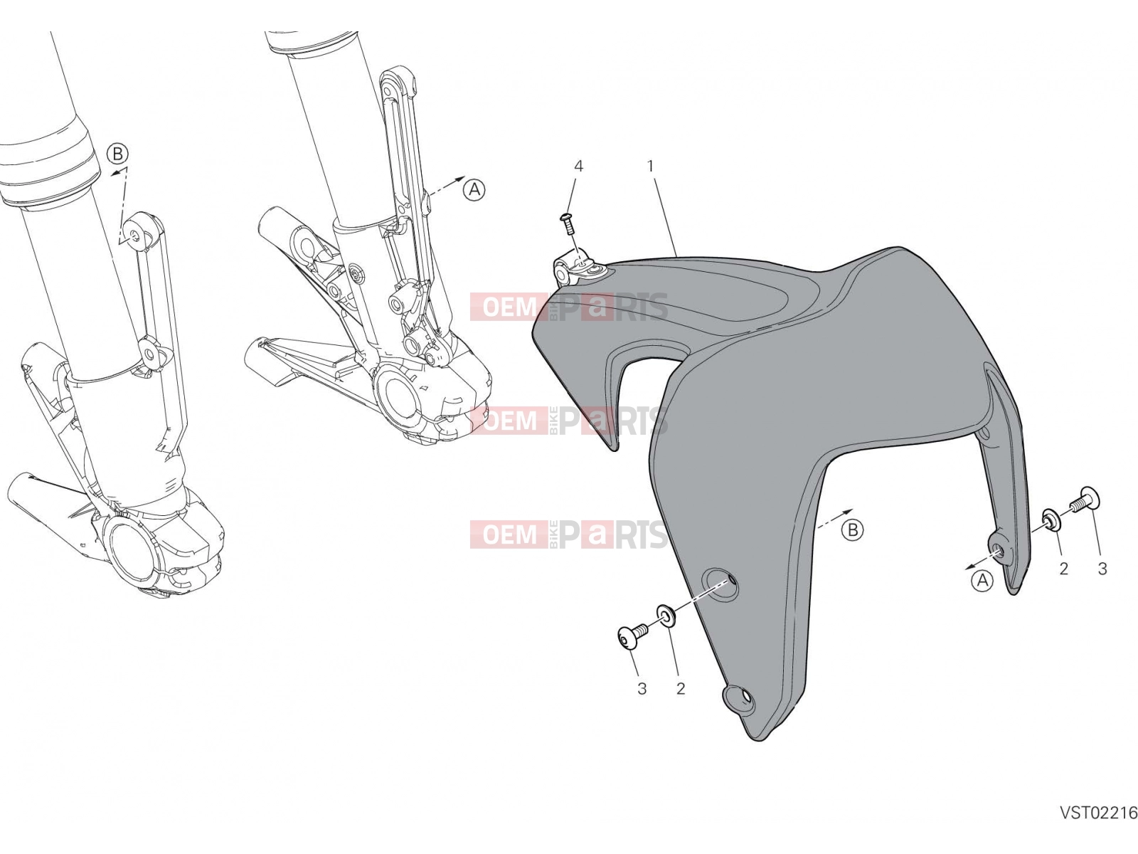 DUCATI 2023 Monster Plus FRONT MUDGUARD