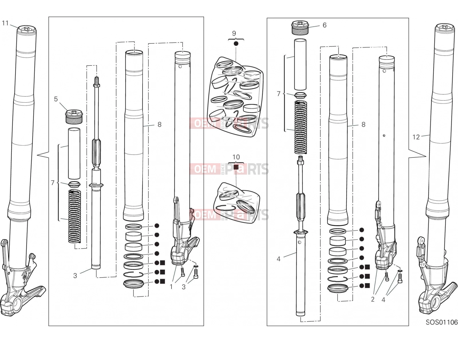DUCATI 2023 Multistrada V4 FRONT FORK