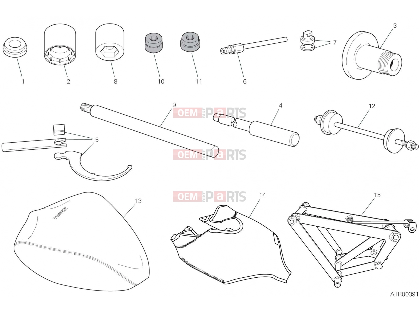 DUCATI 2023 Panigale V4 SP2 WORKSHOP SERVICE TOOLS (FRAME)
