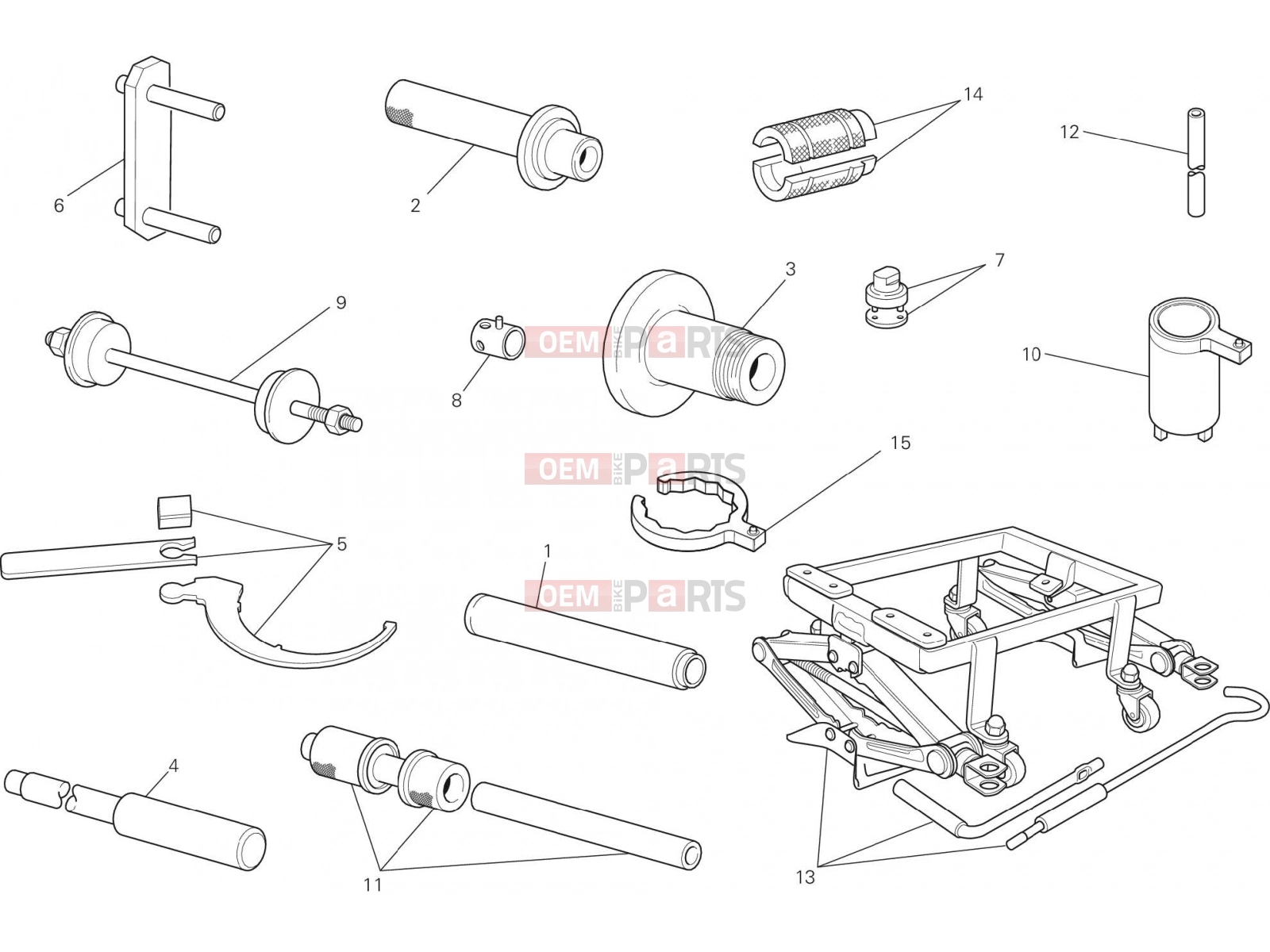 DUCATI 2015 Diavel WORKSHOP SERVICE TOOLS [MOD:DVL]