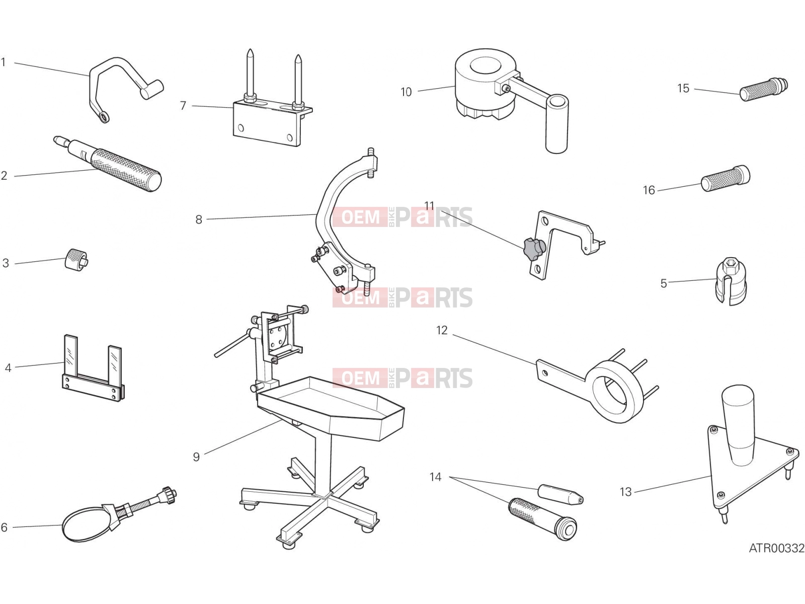 DUCATI 2015 Diavel Titanium WORKSHOP SERVICE TOOLS [MOD:DVLR]
