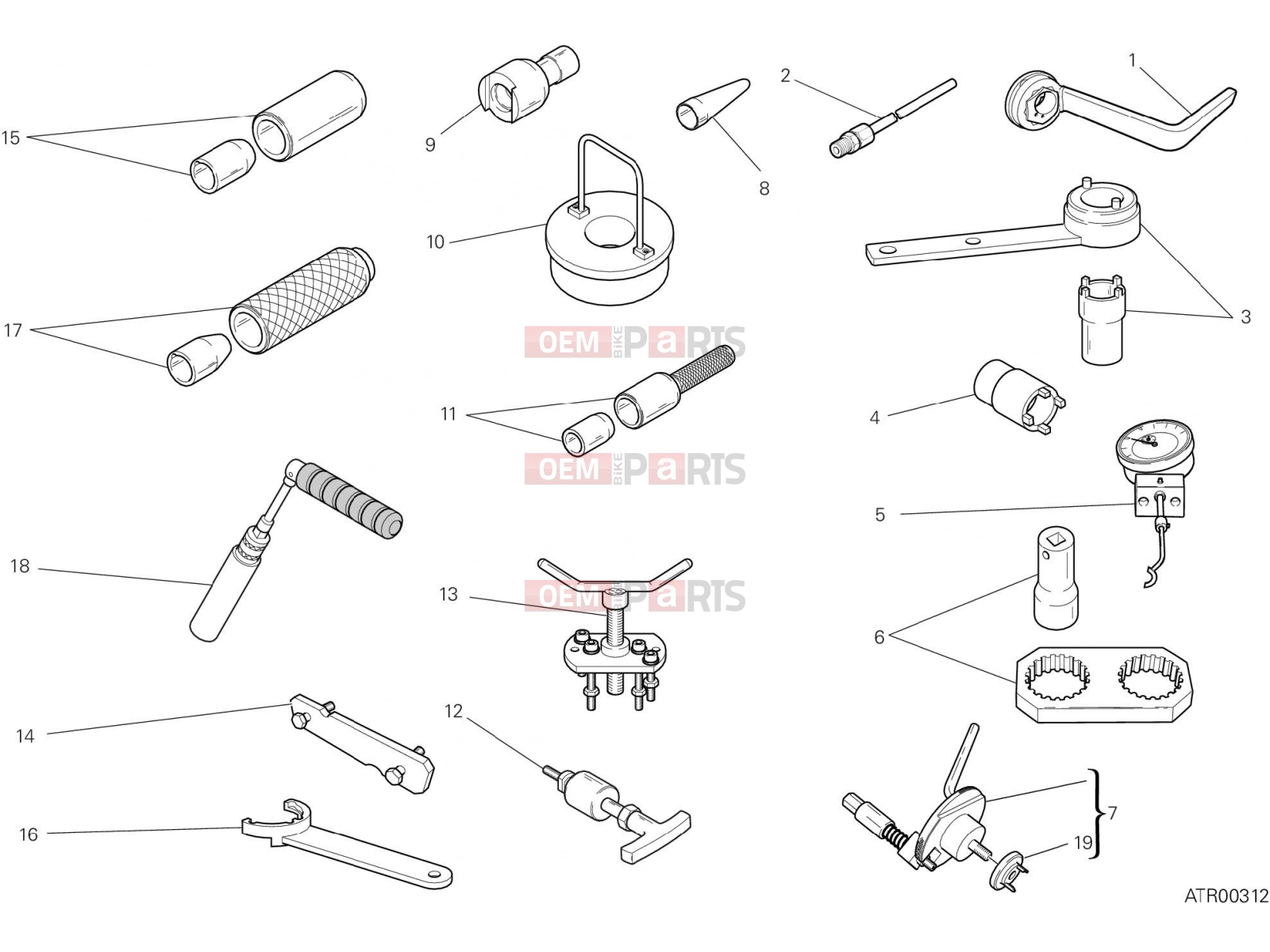 DUCATI 2015 Monster 1200 S Stripe WORKSHOP SERVICE TOOLS, ENGINE [MOD:M1200STR]
