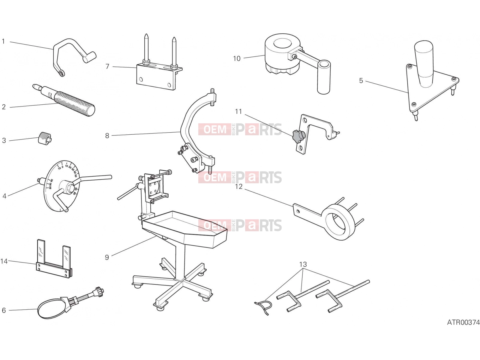 DUCATI 2018 Monster 1200 WORKSHOP SERVICE TOOLS, ENGINE [MOD:M 1200]