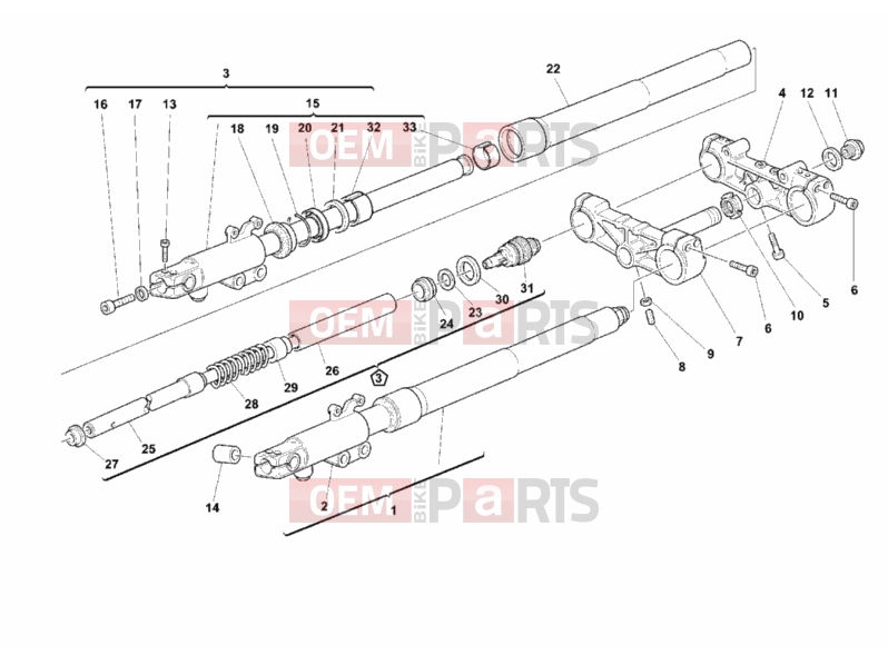 DUCATI 2002 Monster 900 FRONT FORK » FRONT SUSPENSION