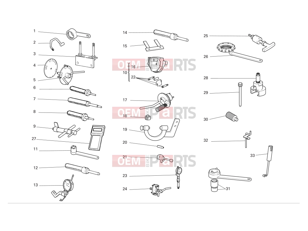 DUCATI 2004 Monster 620 WORKSHOP SERVICE TOOLS
