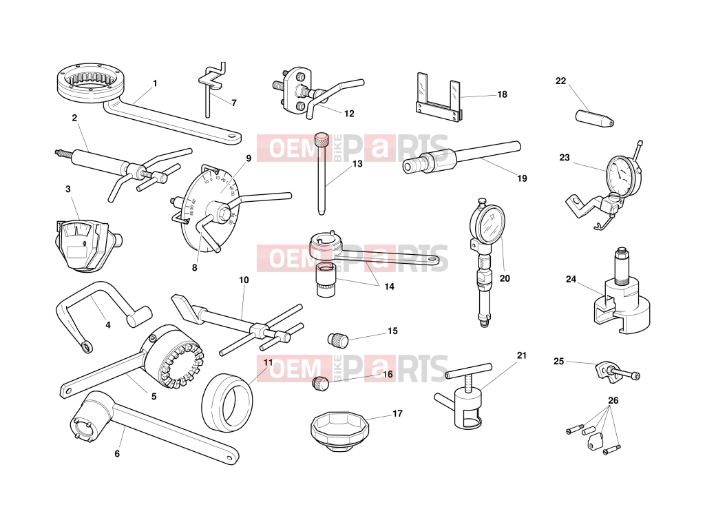 DUCATI 2000 Monster 600 WORKSHOP SPECIAL TOOLS