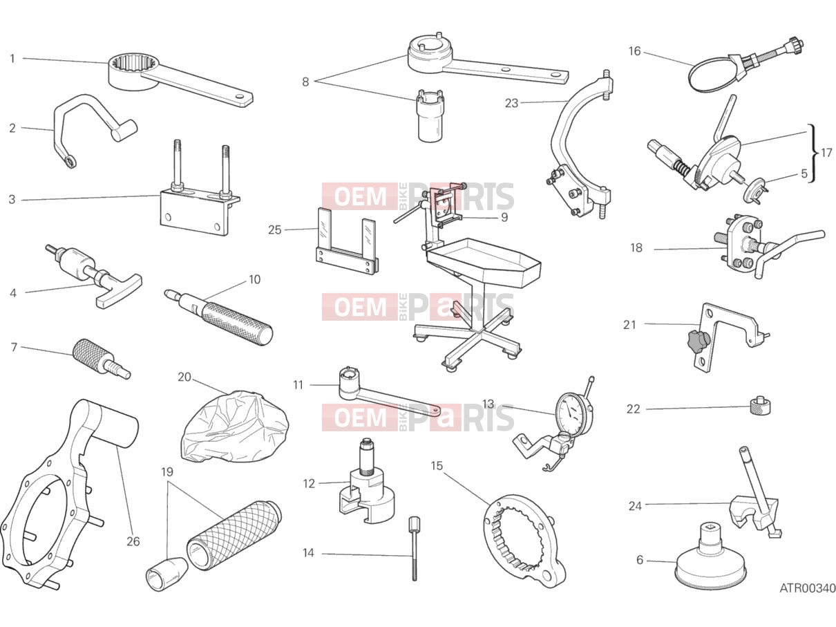 DUCATI 2016 Scrambler Sixty2 WORKSHOP SERVICE TOOLS, ENGINE
