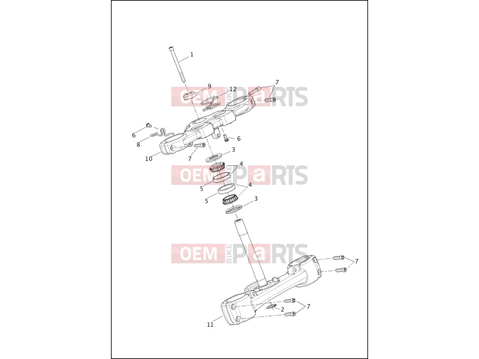 Harley-Davidson 2018 SOFTAIL SOFTAIL FAT BOB  - FXFB FORK BRACKETS, FRONT - FXFB, FXFBS