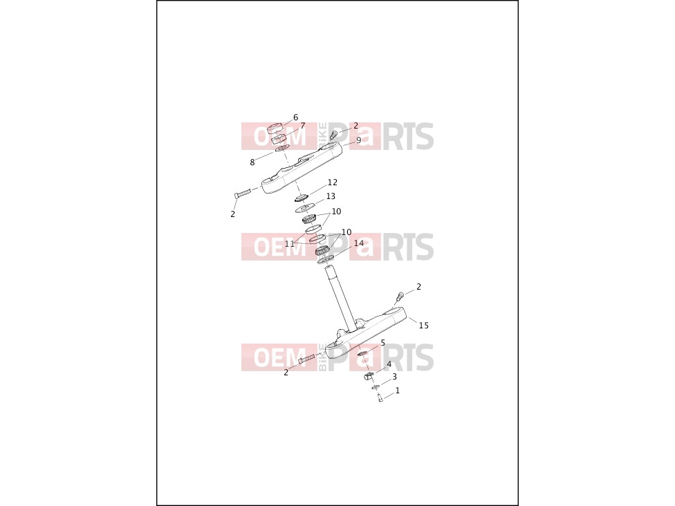 Harley-Davidson 2017 SOFTAIL DELUXE  - FLSTN FORK BRACKETS, FRONT - FXSB
