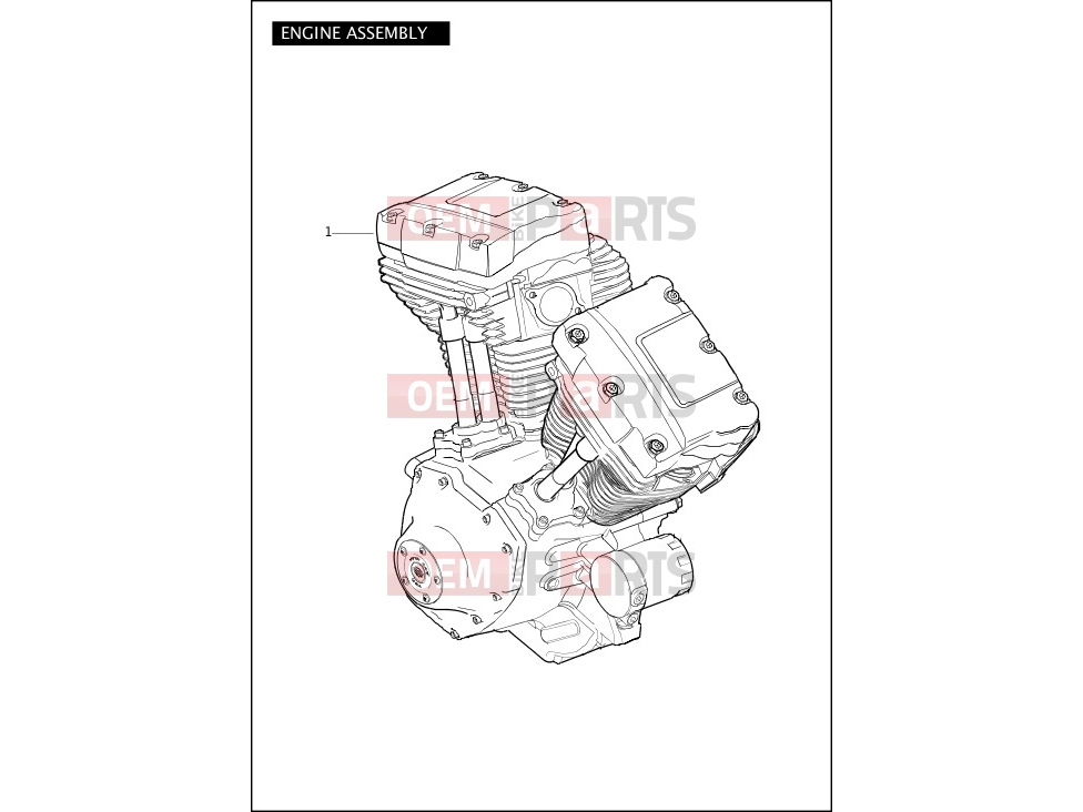 Harley-Davidson 2012 DYNA DYNA SWITCHBACK  - FLD ENGINE ASSEMBLY - TWIN CAM 96â¢