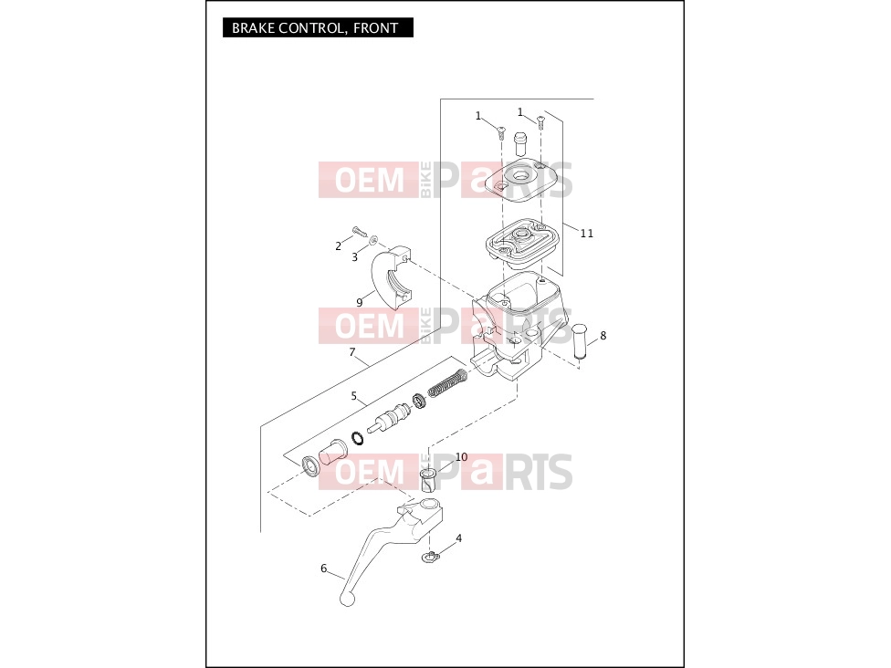 Harley-Davidson 2012 DYNA DYNA SWITCHBACK  - FLD 103 BRAKE CONTROL, FRONT