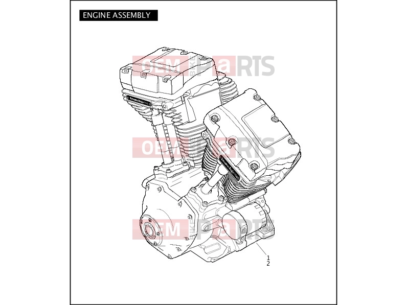 ENGINE ASSEMBLY - Harley-Davidson CVO FAT BOB - FXDFSE2 2010