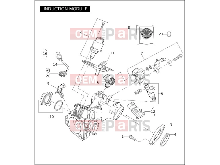 Harley-Davidson 2009 DYNA DYNA SUPER GLIDE  - FXD INDUCTION MODULE