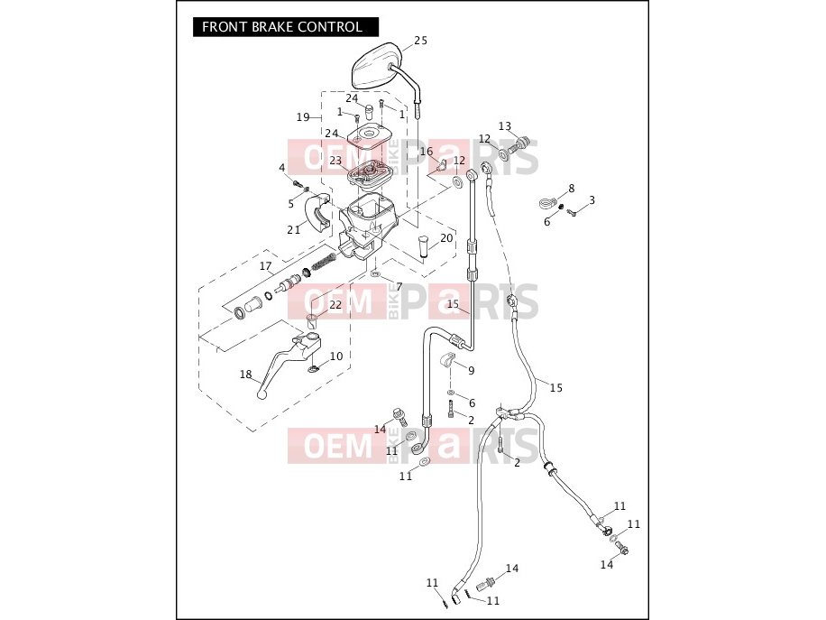 Harley-Davidson 2008 DYNA DYNA SUPER GLIDE  - FXD FRONT BRAKE CONTROL