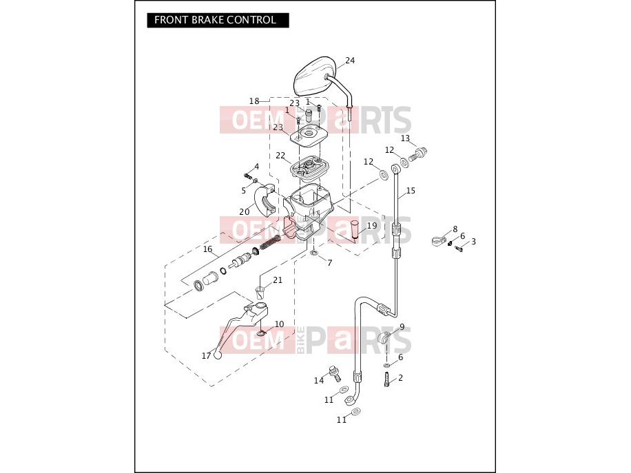 Harley-Davidson 2007 DYNA DYNA SUPER GLIDE  - FXD FRONT BRAKE CONTROL