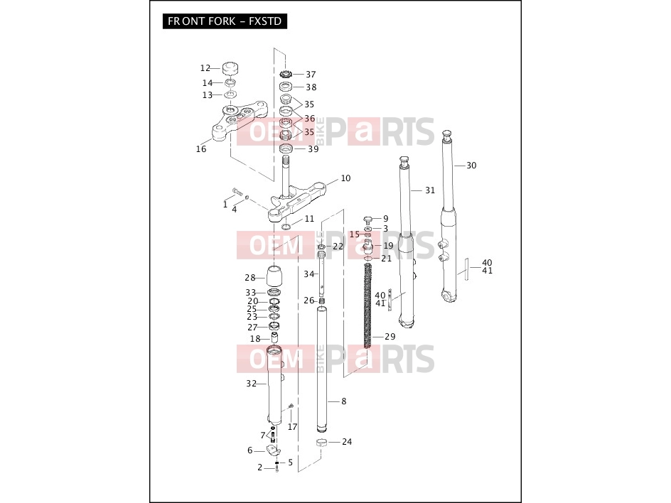 Harley-Davidson 2007 SOFTAIL FAT BOY  - FLSTF FRONT FORK - FXSTD