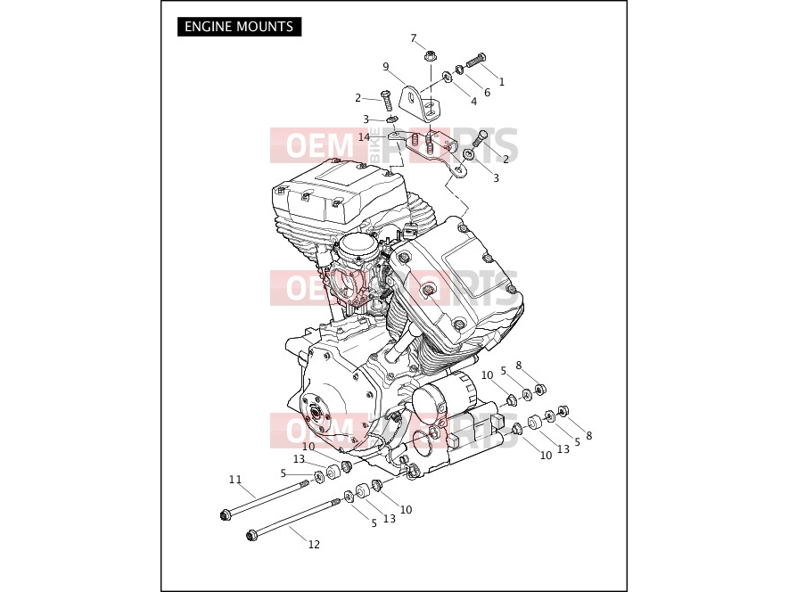 Harley-Davidson 2007 SOFTAIL SOFTAIL STANDARD  - FXST ENGINE MOUNTS