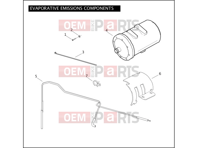 Harley-Davidson 2007 SOFTAIL SOFTAIL DEUCE  - FXSTD EVAPORATIVE EMISSIONS COMPONENTS