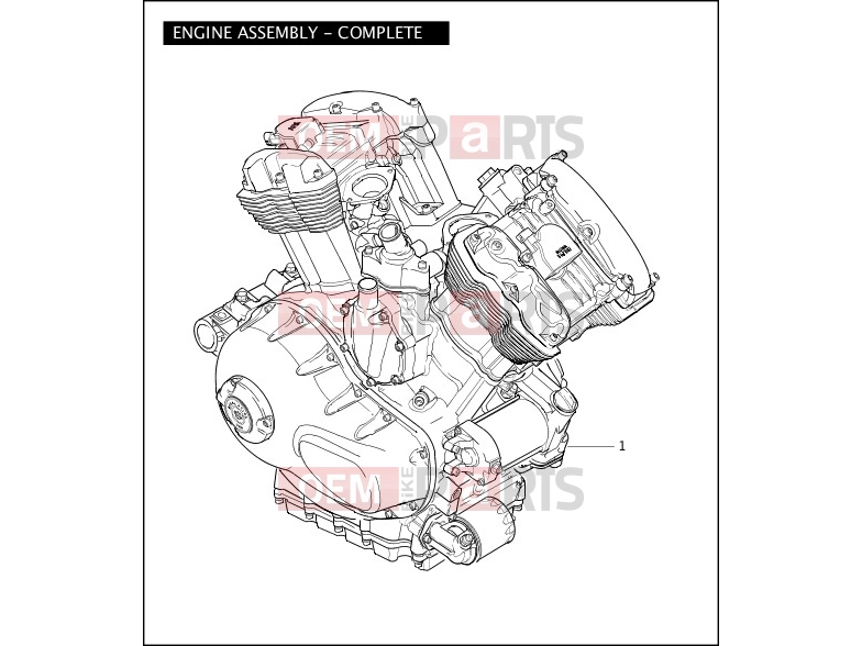 Harley-Davidson 2007 VRSC VRSCD NIGHT ROD  - VRSCD ENGINE ASSEMBLY - COMPLETE