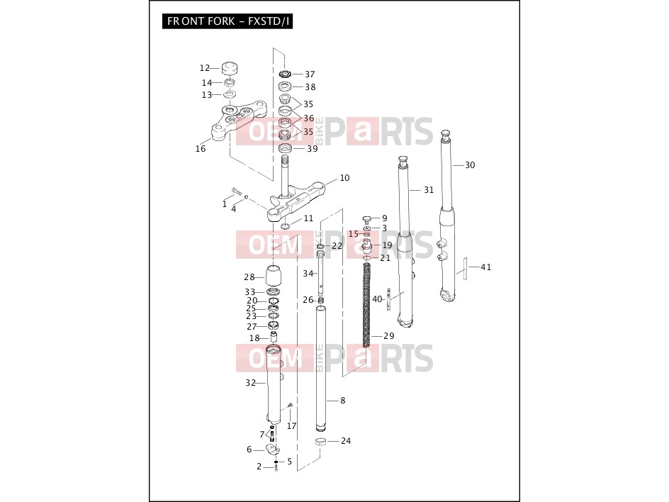Harley-Davidson 2006 SOFTAIL FAT BOY  - FLSTFI FRONT FORK - FXSTD/I