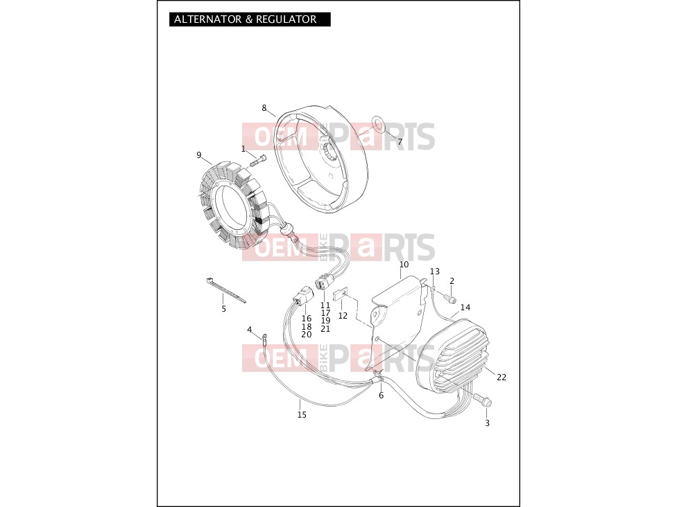 Harley-Davidson 2004 SOFTAIL SOFTAIL DEUCE  - FXSTD ALTERNATOR & REGULATOR