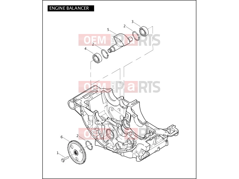 Harley-Davidson 2004 VRSC VRSCB V-ROD  - VRSCB ENGINE BALANCER