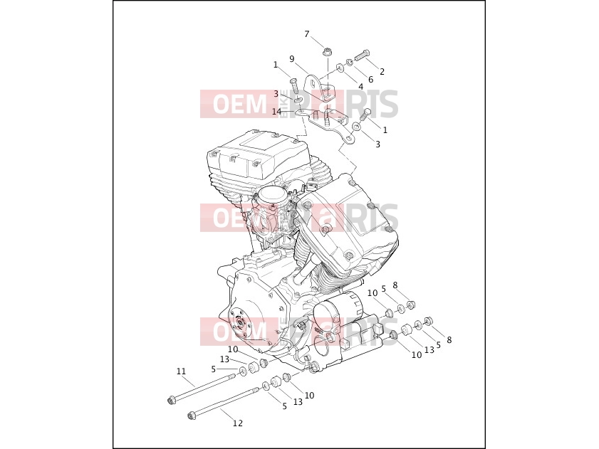 Harley-Davidson 2003 SOFTAIL FAT BOY  - FLSTFI ENGINE MOUNTS