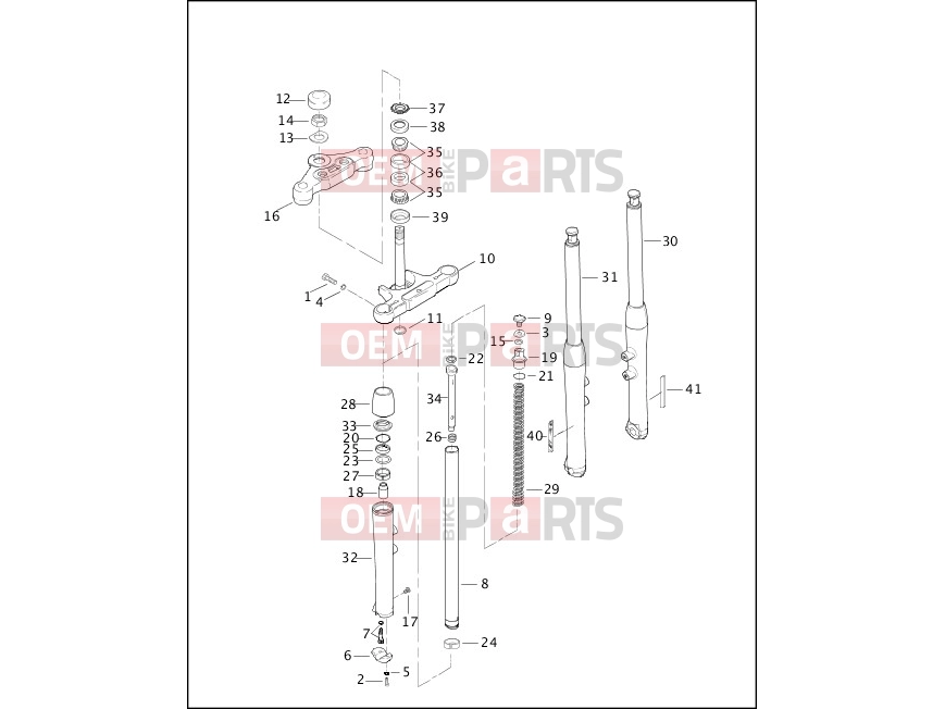 Harley-Davidson 2003 SOFTAIL NIGHT TRAIN  - FXSTB FRONT FORK - FXSTD/I