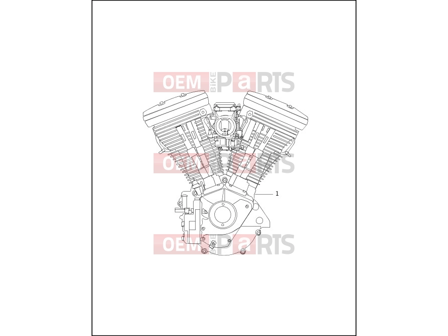 Harley-Davidson 2000 CVO/CUSTOM CVO DYNA SUPER GLIDE  - FXR4 ENGINE ASSEMBLY - COMPLETE