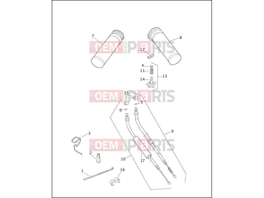 Harley-Davidson 2000 SOFTAIL NIGHT TRAIN  - FXSTB THROTTLE CONTROL