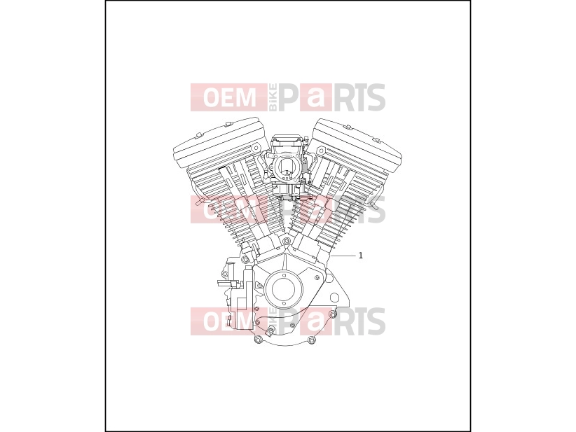 Harley-Davidson 1998 SOFTAIL FAT BOY  - FLSTF ENGINE ASSEMBLY - COMPLETE