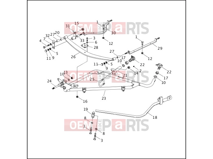 Harley-Davidson 1998 TOURING ELECTRA GLIDE STANDARD  - FLHT SIDECAR CHASSIS