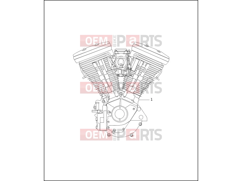 Harley-Davidson 1997 SOFTAIL SPRINGER SOFTAIL  - FXSTSB ENGINE ASSEMBLY - COMPLETE