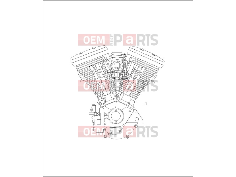 ENGINE - Harley-Davidson DYNA SUPER GLIDE CONVERTIBLE - FXDS CONV 1996