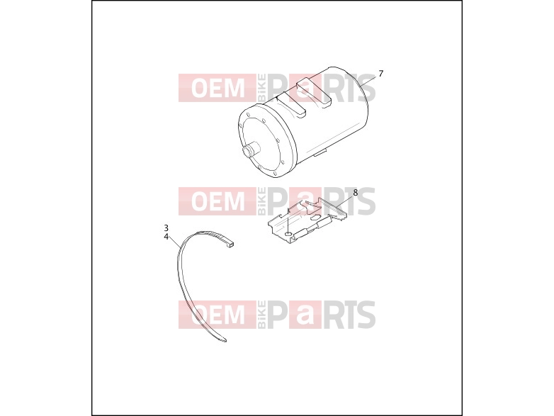 Harley-Davidson 1995 TOURING ELECTRA GLIDE STANDARD  - FLHT CALIFORNIA EVAPORATIVE EMISSIONS KIT