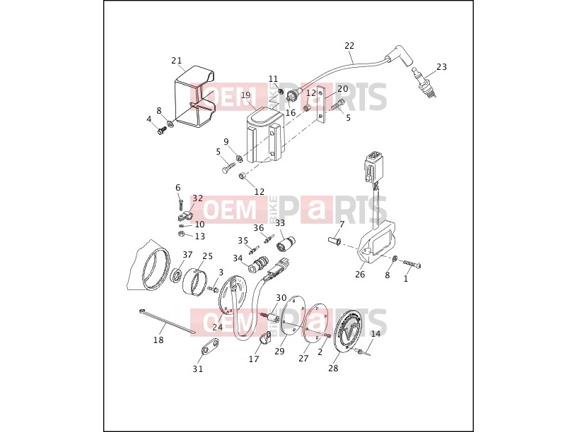 Harley-Davidson 1994 SOFTAIL FAT BOY  - FLSTF ELECTRONIC IGNITION SYSTEM