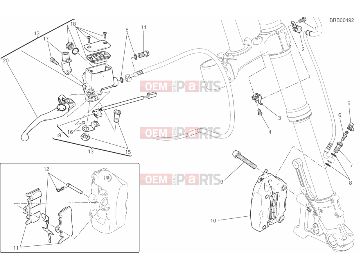 DUCATI 2016 Scrambler Icon FRONT BRAKE SYSTEM