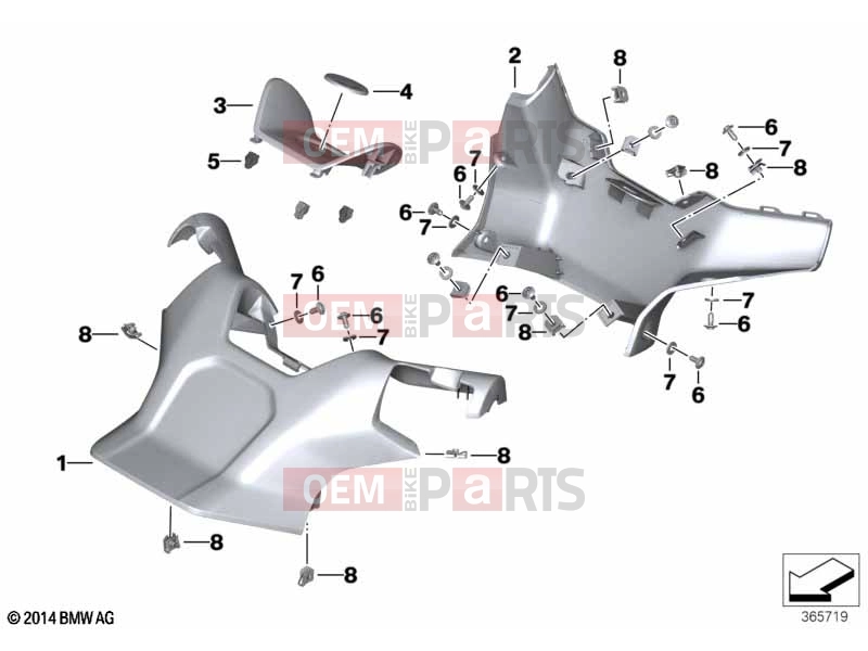 BMW Motorrad BMW 2020 C models C evolution (0C03) 46 | Handlebar trim panel primed | Handlebar trim panel primed