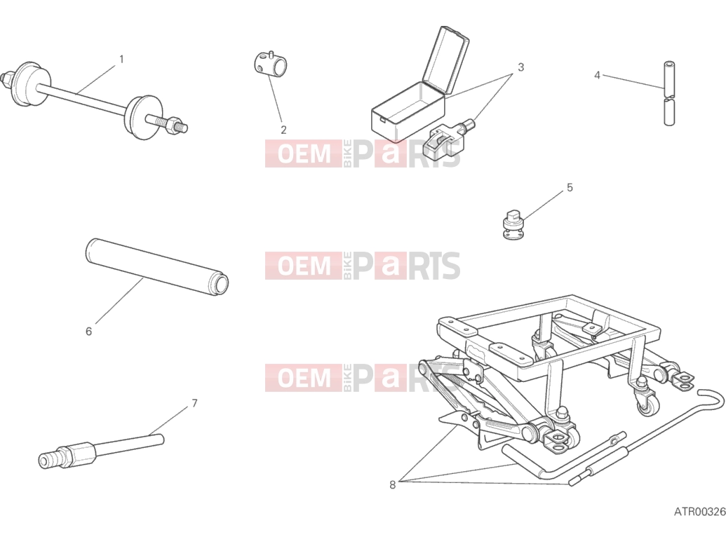 DUCATI 2015 Scrambler Icon WORKSHOP SERVICE TOOLS, FRAME