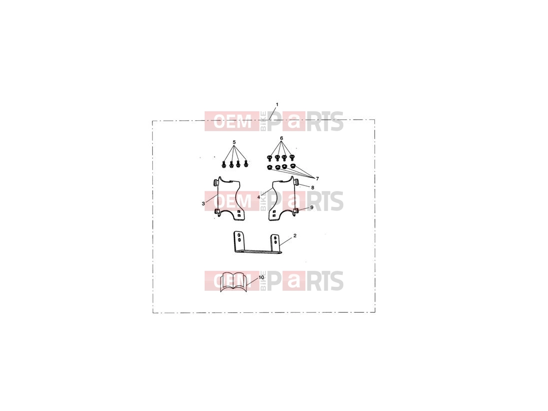 Triumph 2013 THUNDERBIRD Screen Mounting Kit