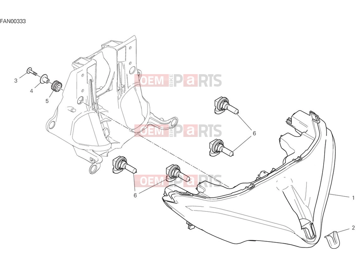 DUCATI 2024 Multistrada V2 Headlight