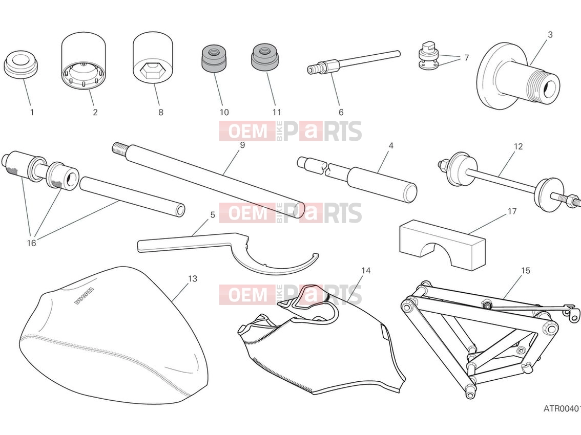 DUCATI 2024 Panigale V4 S Workshop service tools (frame)