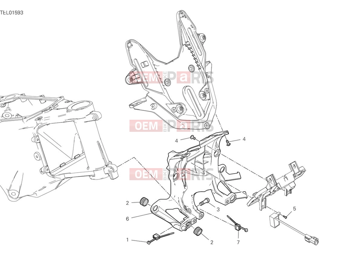 DUCATI 2024 Multistrada V4 RS Front subframe