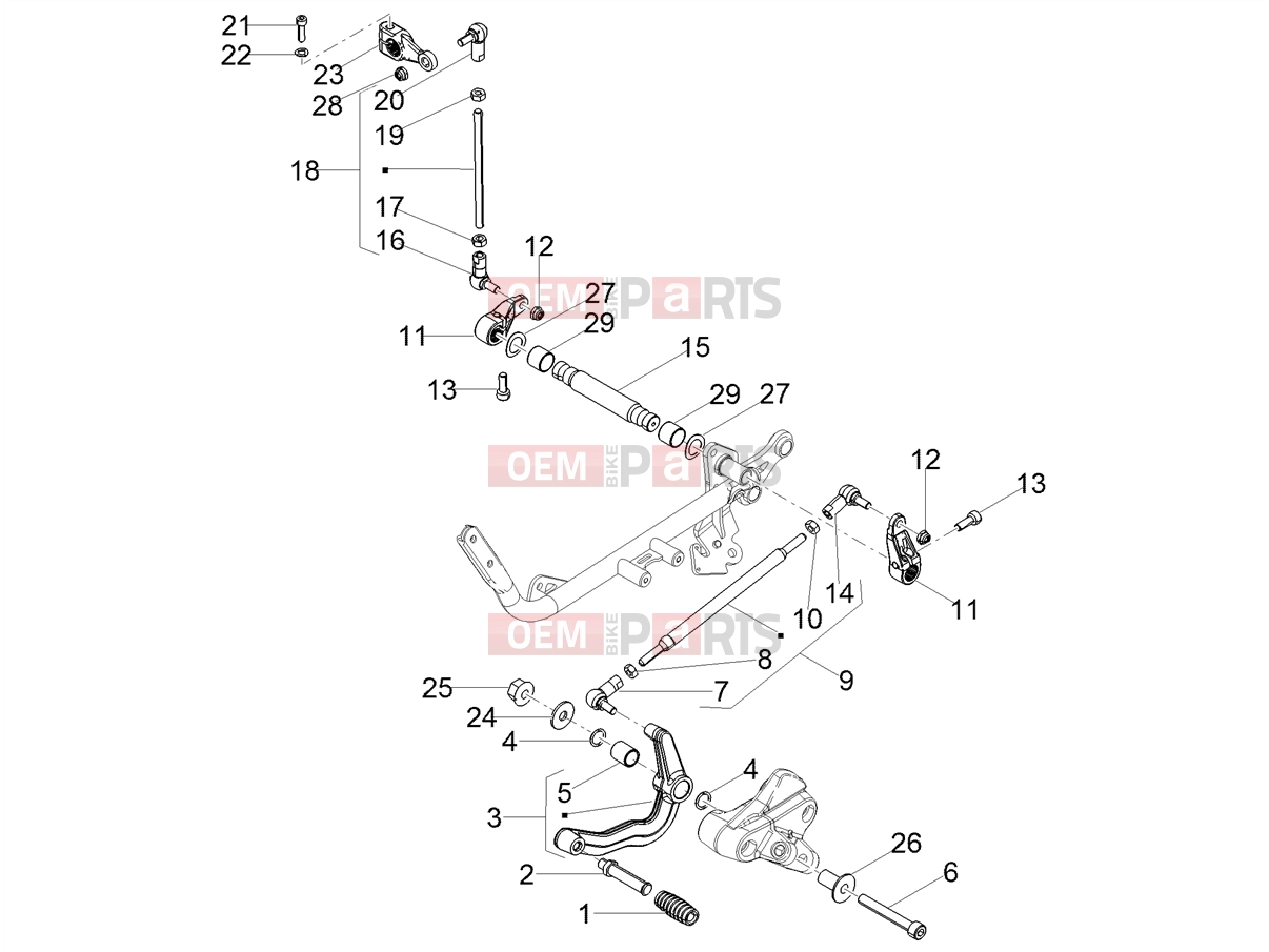 MOTOGUZZI V7 Stone 850 (EU, GSO) Engine » Internal gear selectors